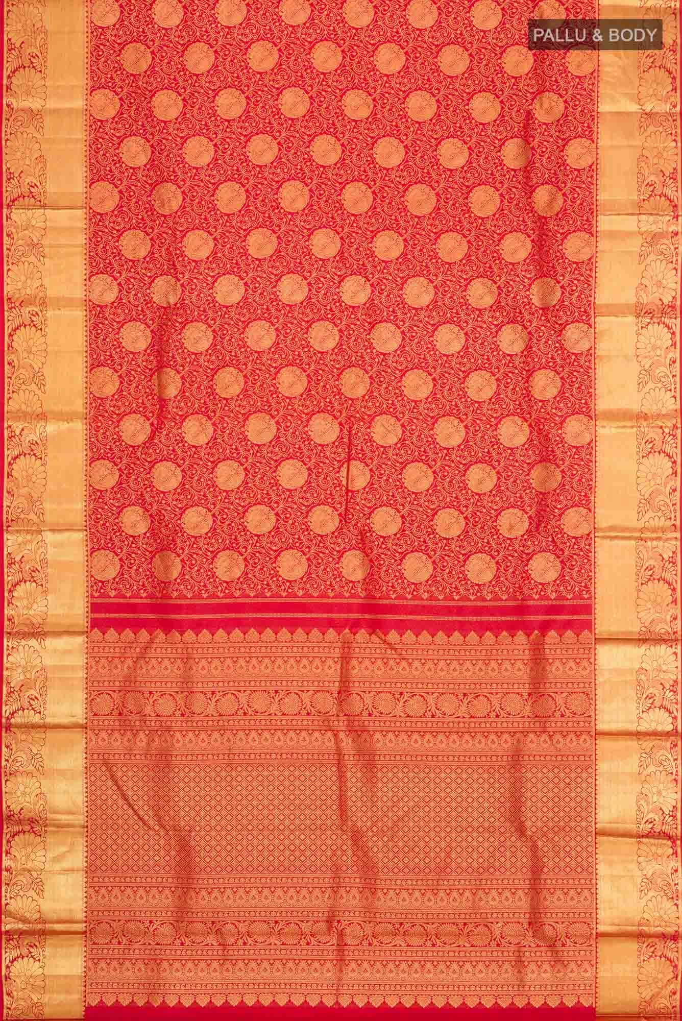 Red Kanchipuram Silk Saree