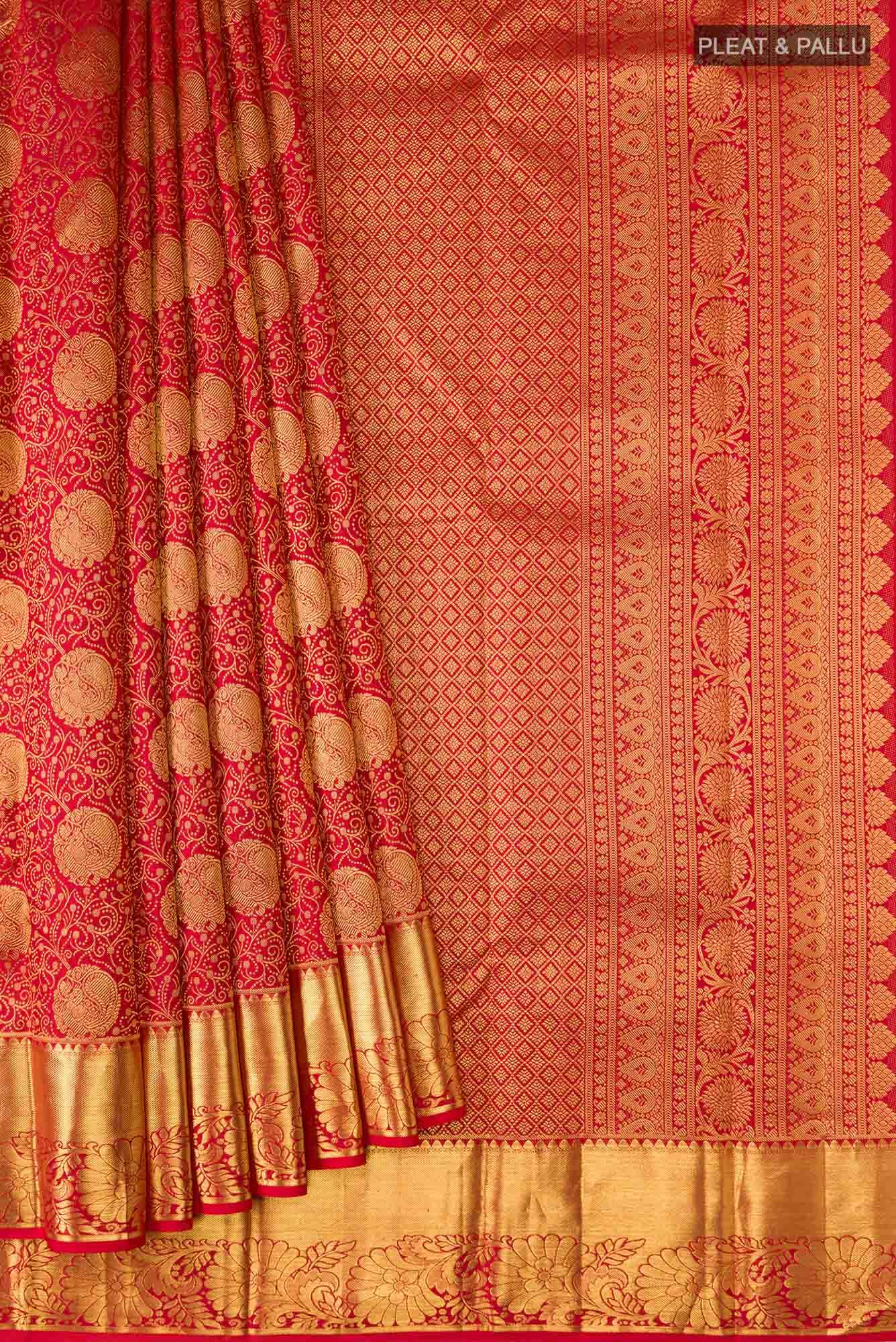 Red Kanchipuram Silk Saree