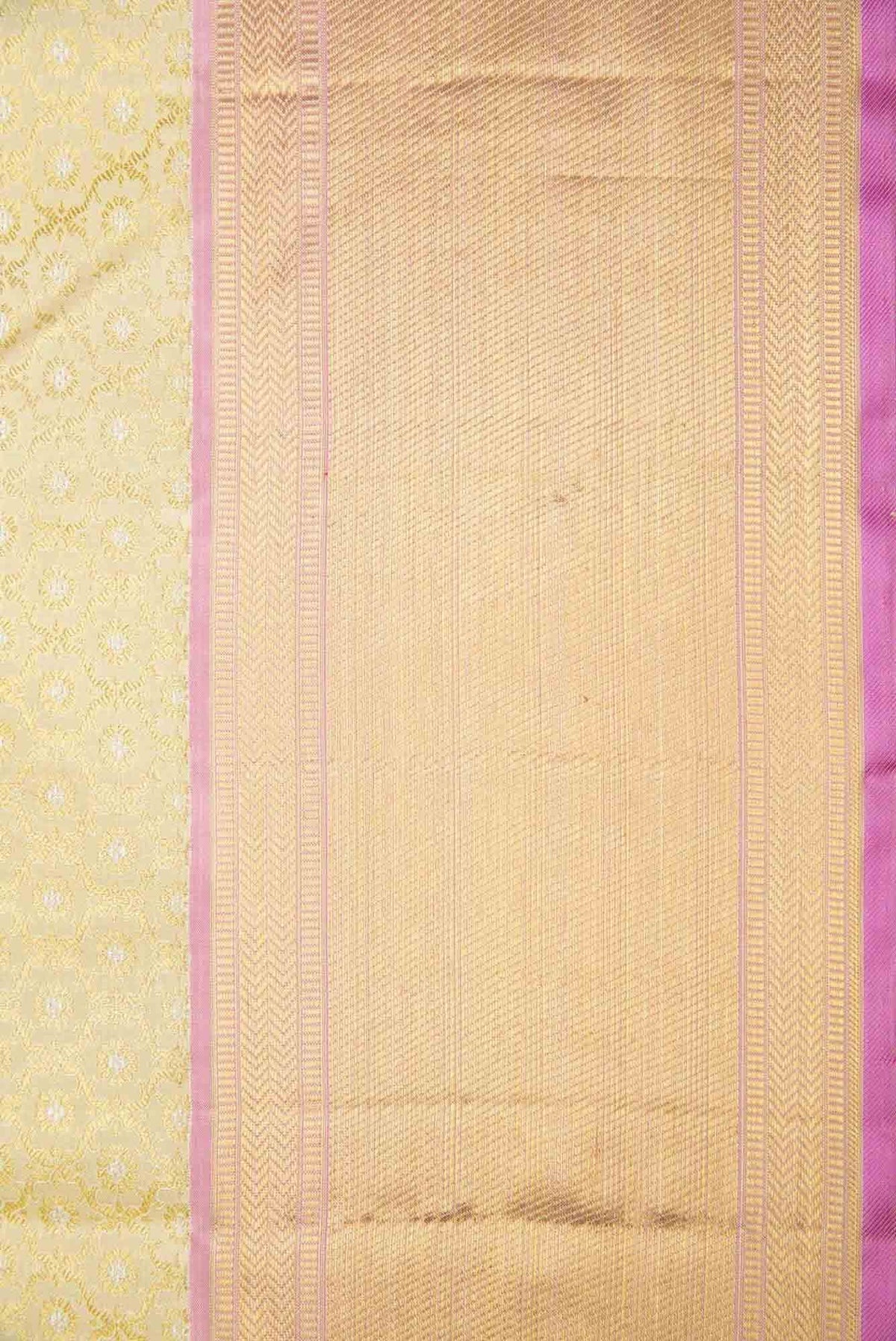 Pure Silk Pure Zari Sandal Dual Tone Kanjivaram Saree