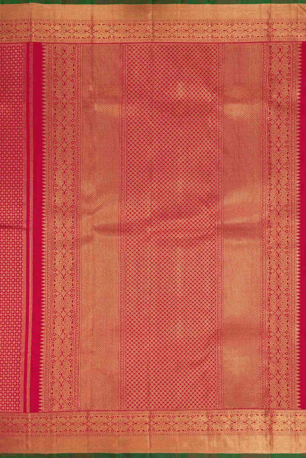 Pure Silk Pure Zari Maroon Dual Tone Kanchipuram Saree