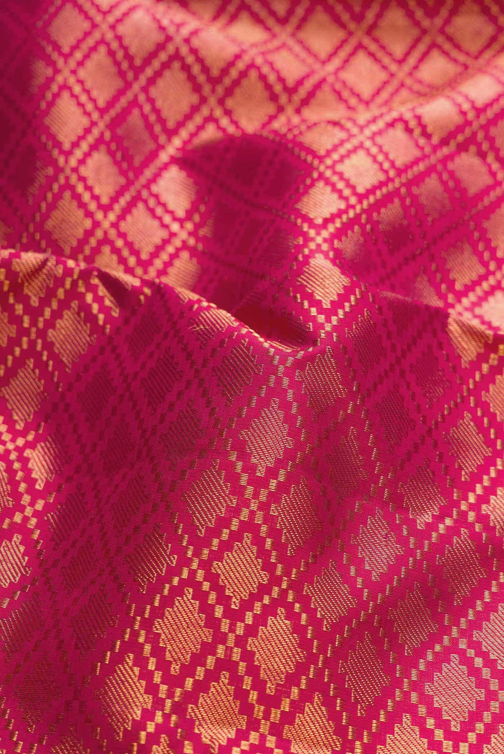 Pure Silk Pure Zari Pink Kanchipuram Saree