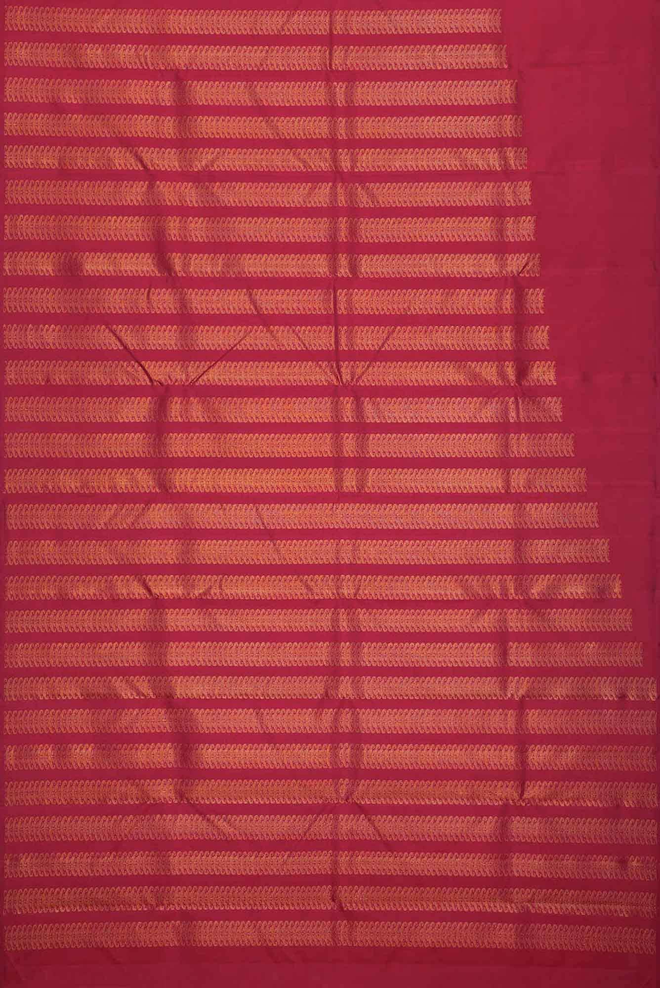 Pure Silk Pure Zari Dark Pink Dual Tone Kanchipuram Saree
