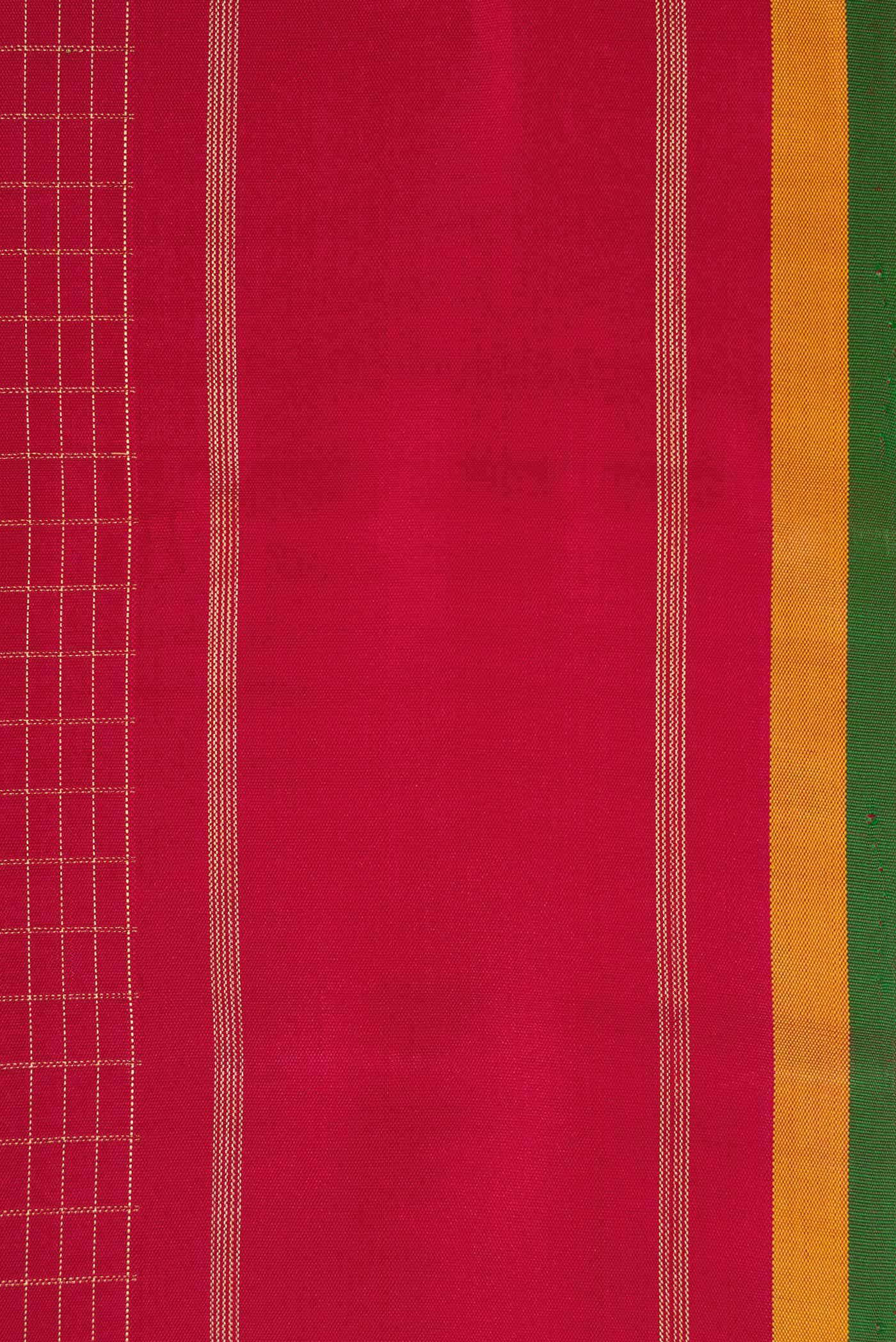 Pure Silk Pure Zari Maroon Kanchipuram Saree