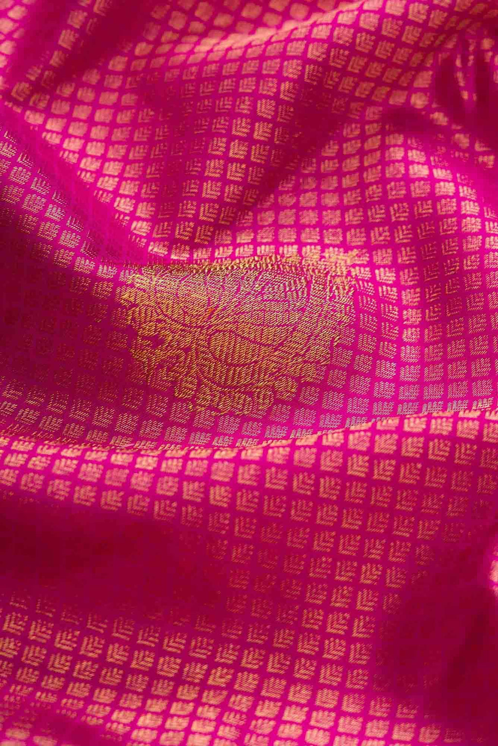 Pure Silk Pure Zari Pink Dual Tone Kanchipuram Saree