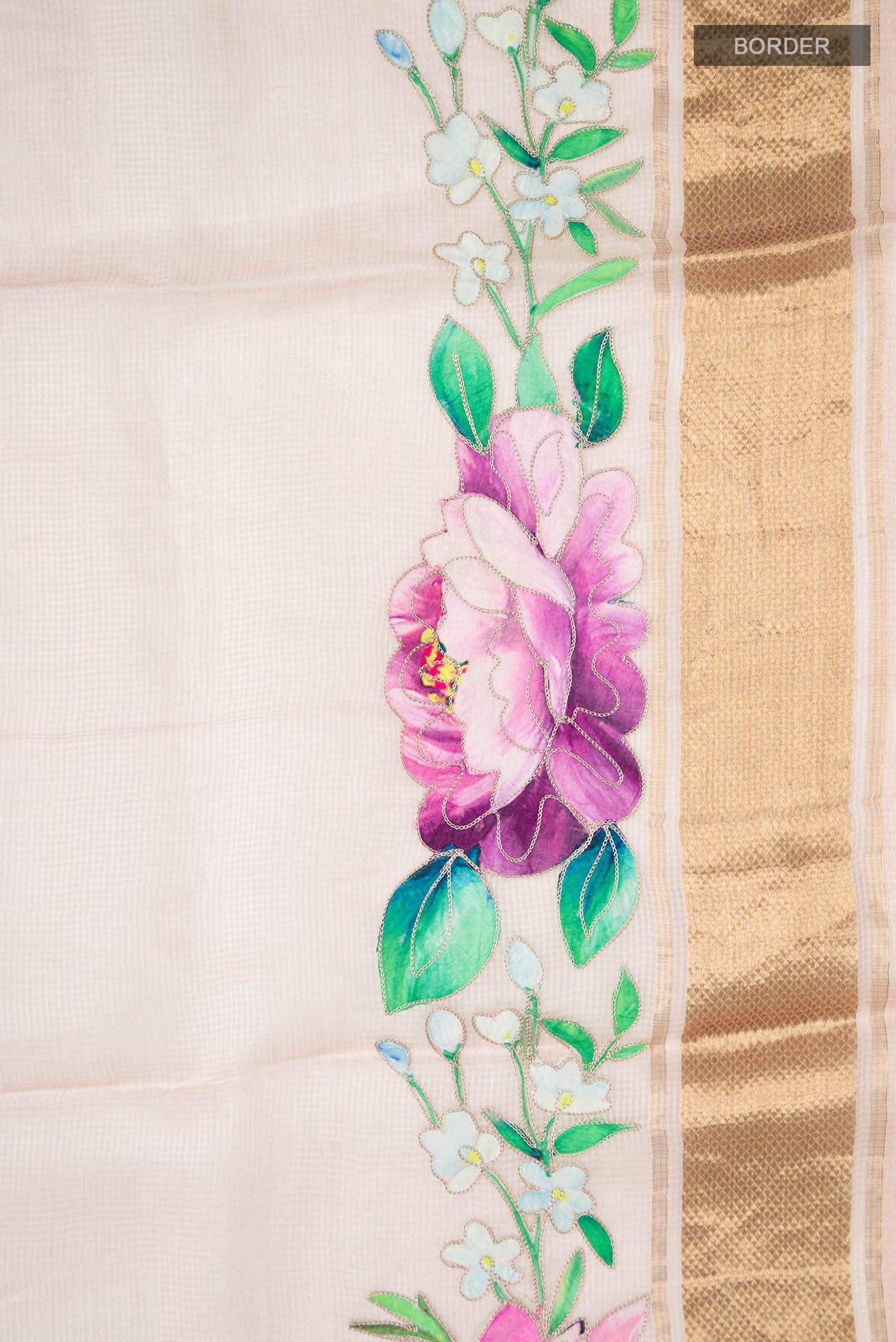 Pink Kota Cotton Saree