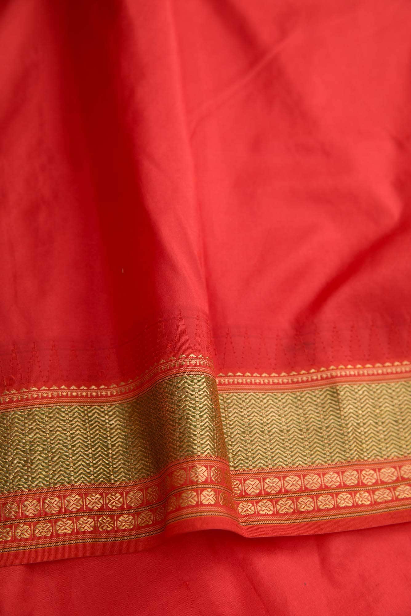 Brown Dual Tone Banarasi Silk Saree
