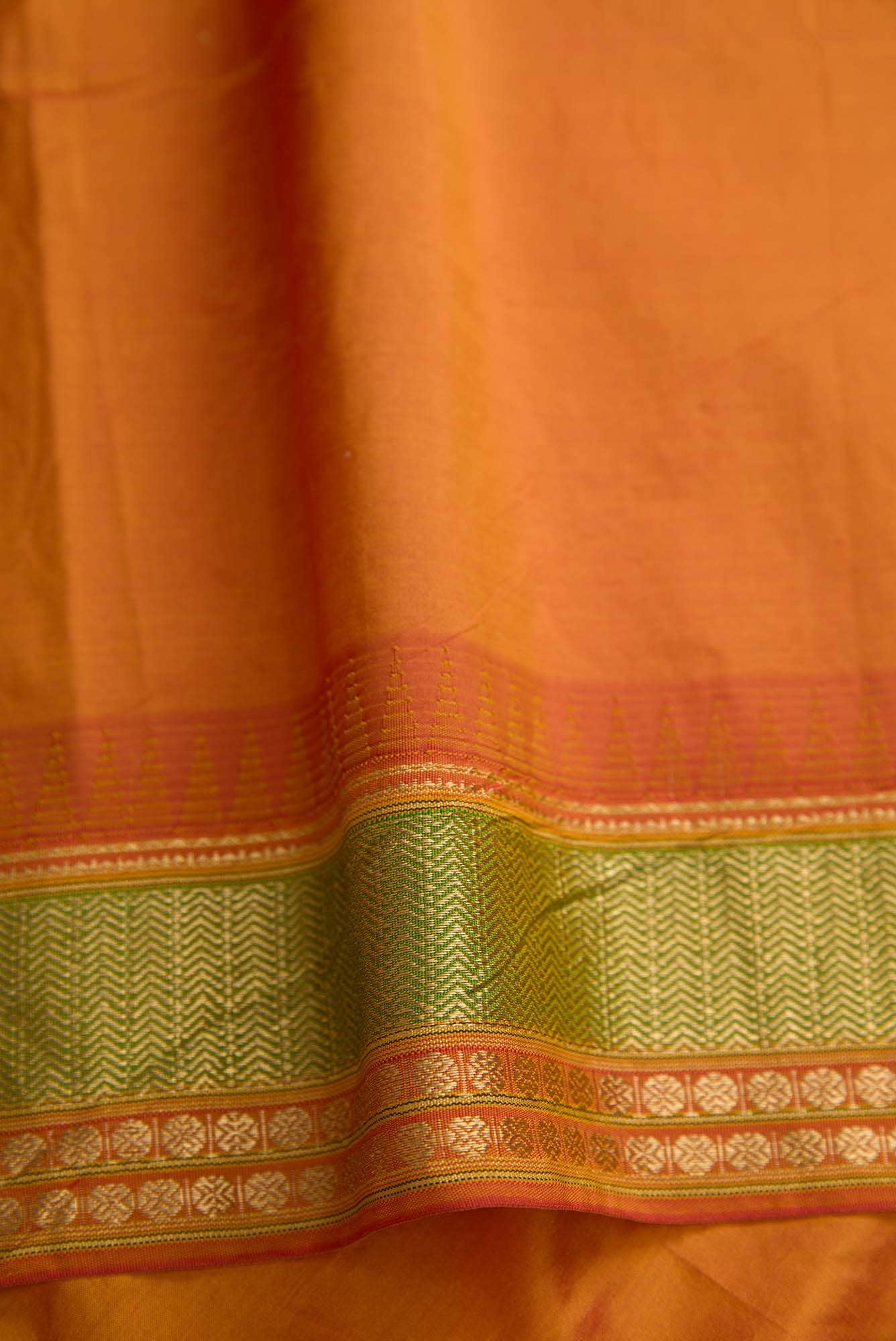 Maroon Dual Tone Banarasi Silk Saree