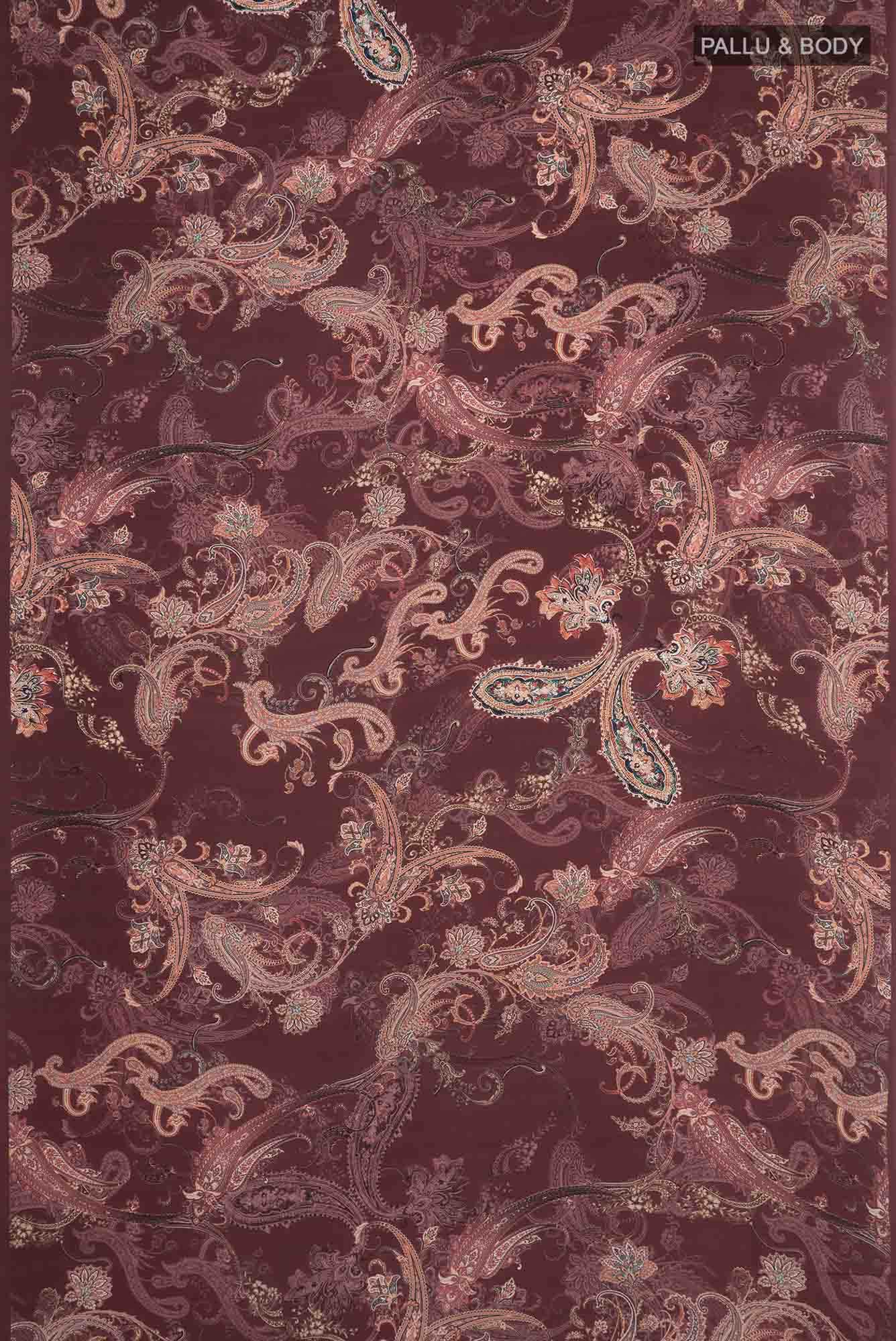 Coffee Brown Crepe Saree