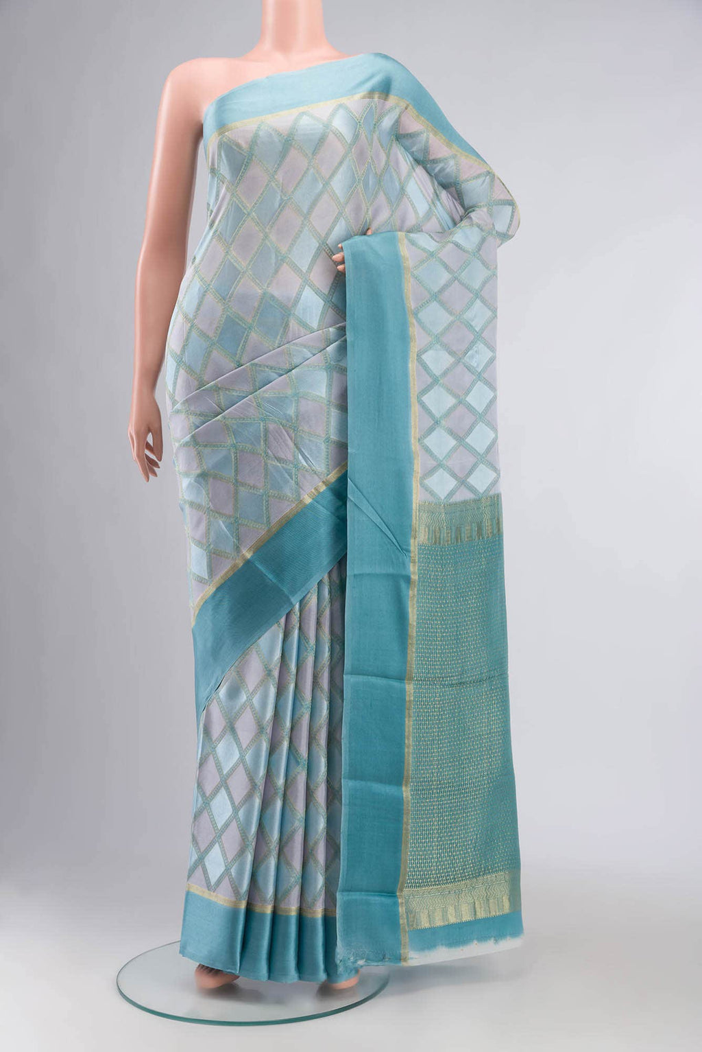 Multi Mysore Crepe Saree