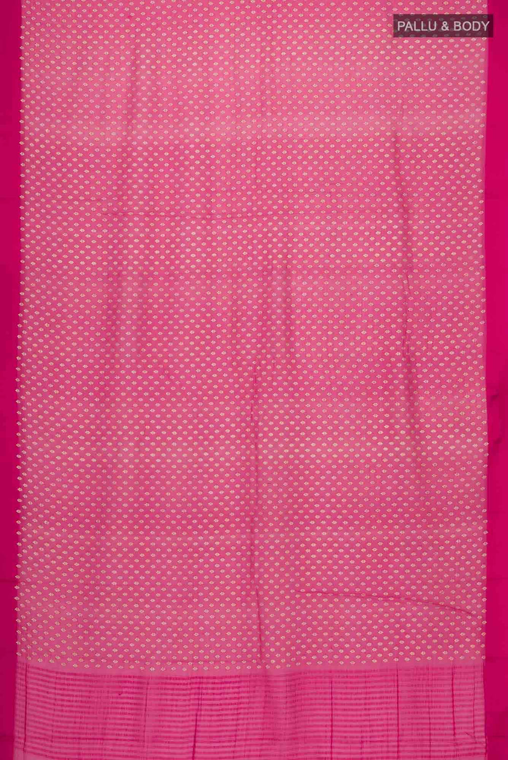Pink Mysore Chiffon Saree