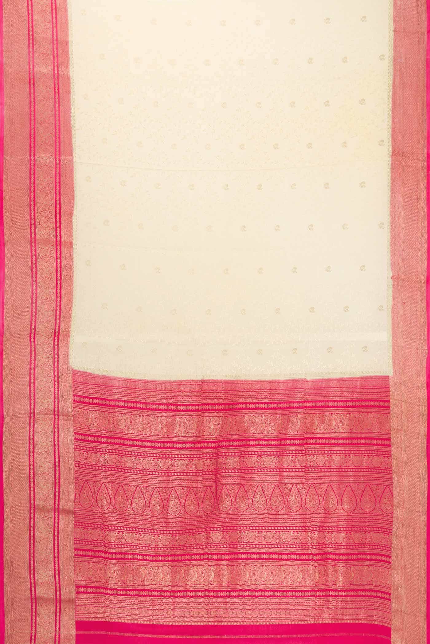 Sandal Dual Tone Mysore Crepe Saree