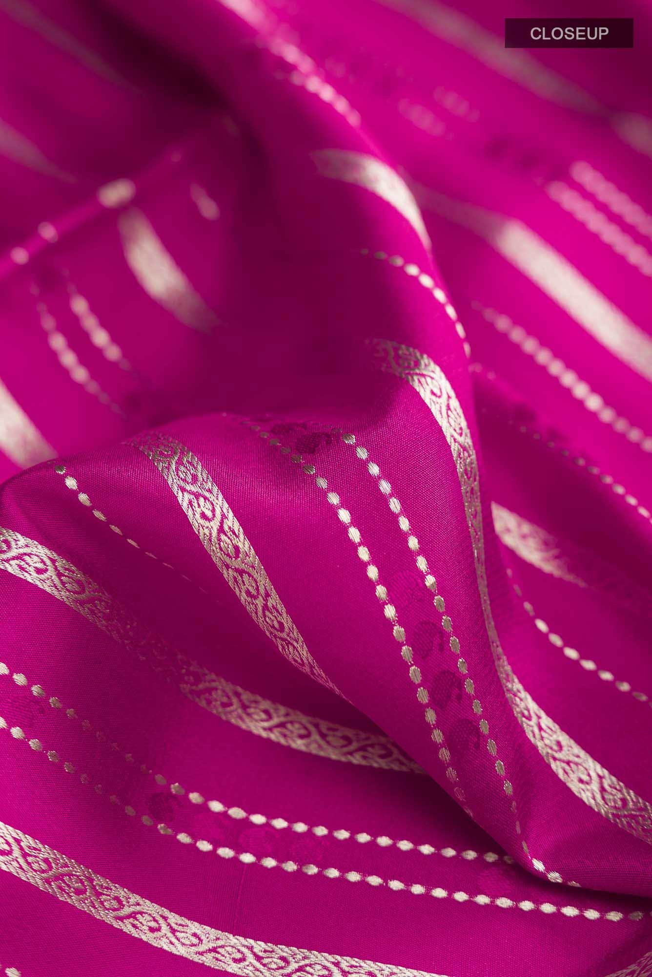 Magenta Mysore Crepe Saree