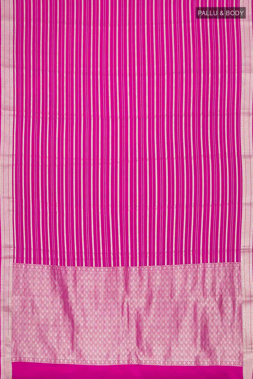 Pink Mysore Crepe Saree