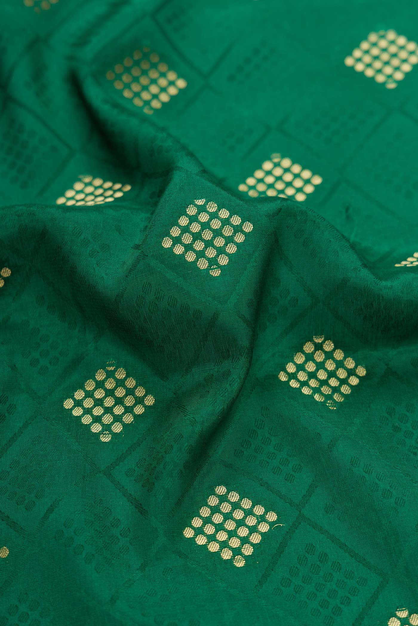 Green Mysore Crepe Saree