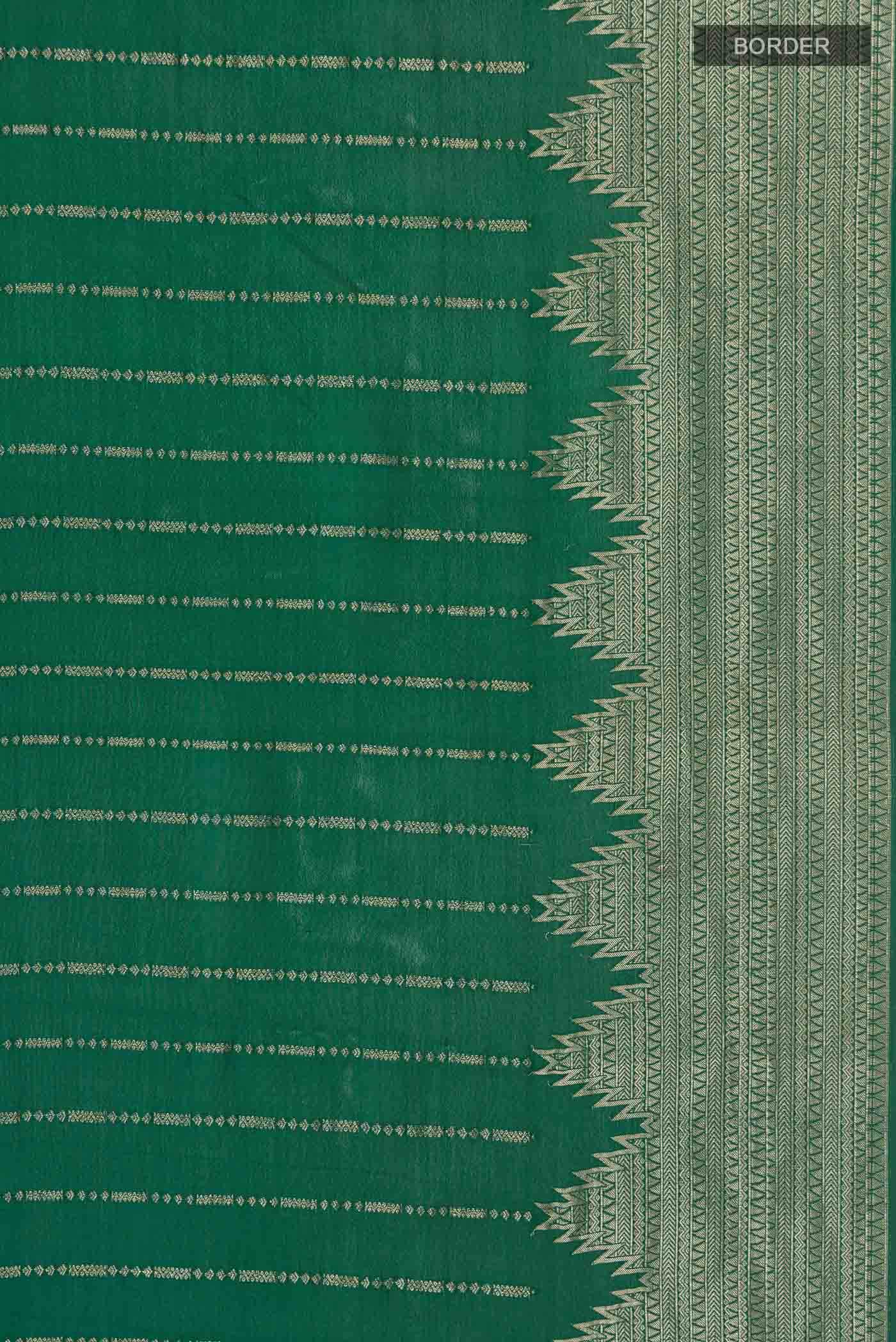 Green Crepe Saree
