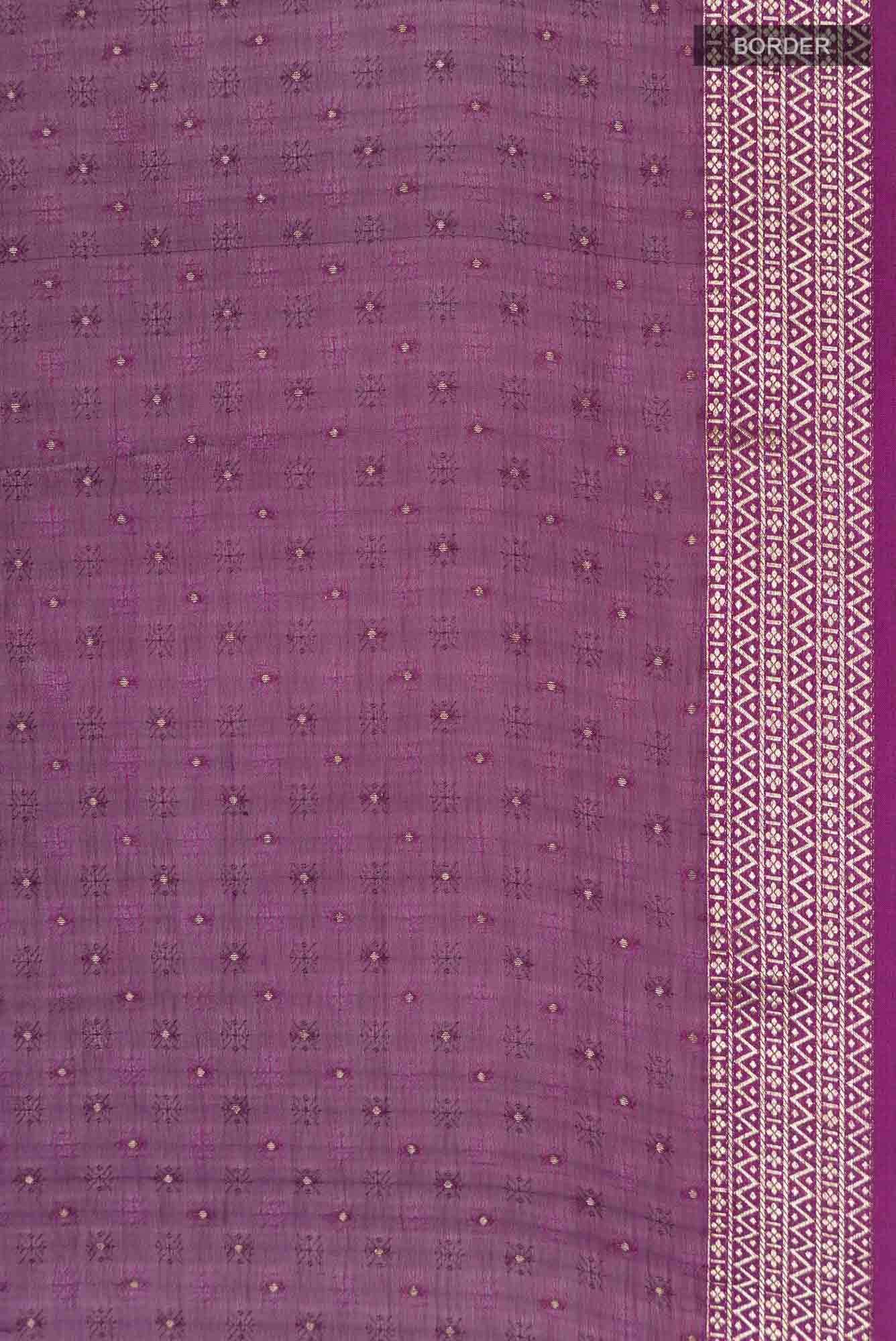 Purple Mysore Chiffon Saree