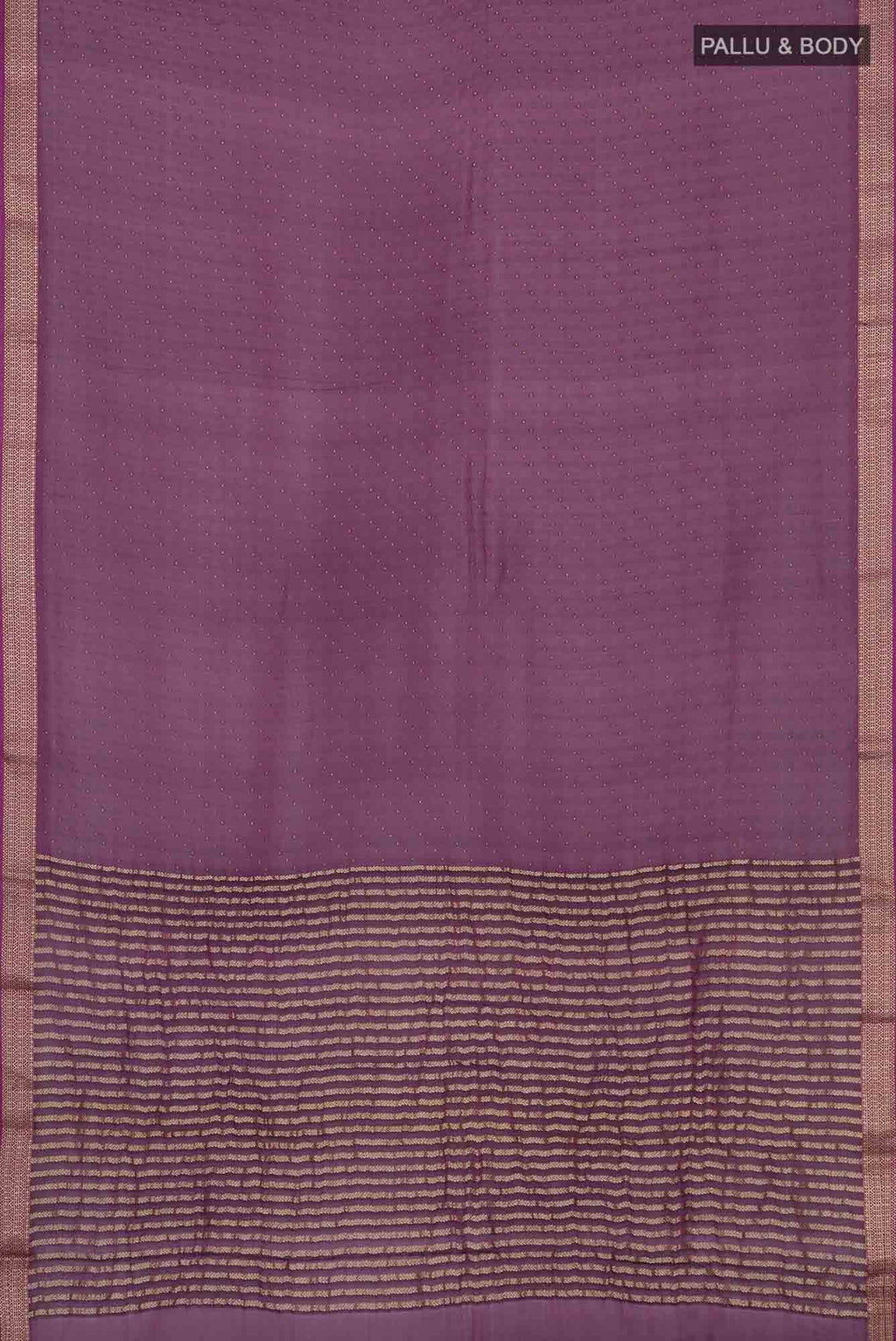 Purple Mysore Chiffon Saree