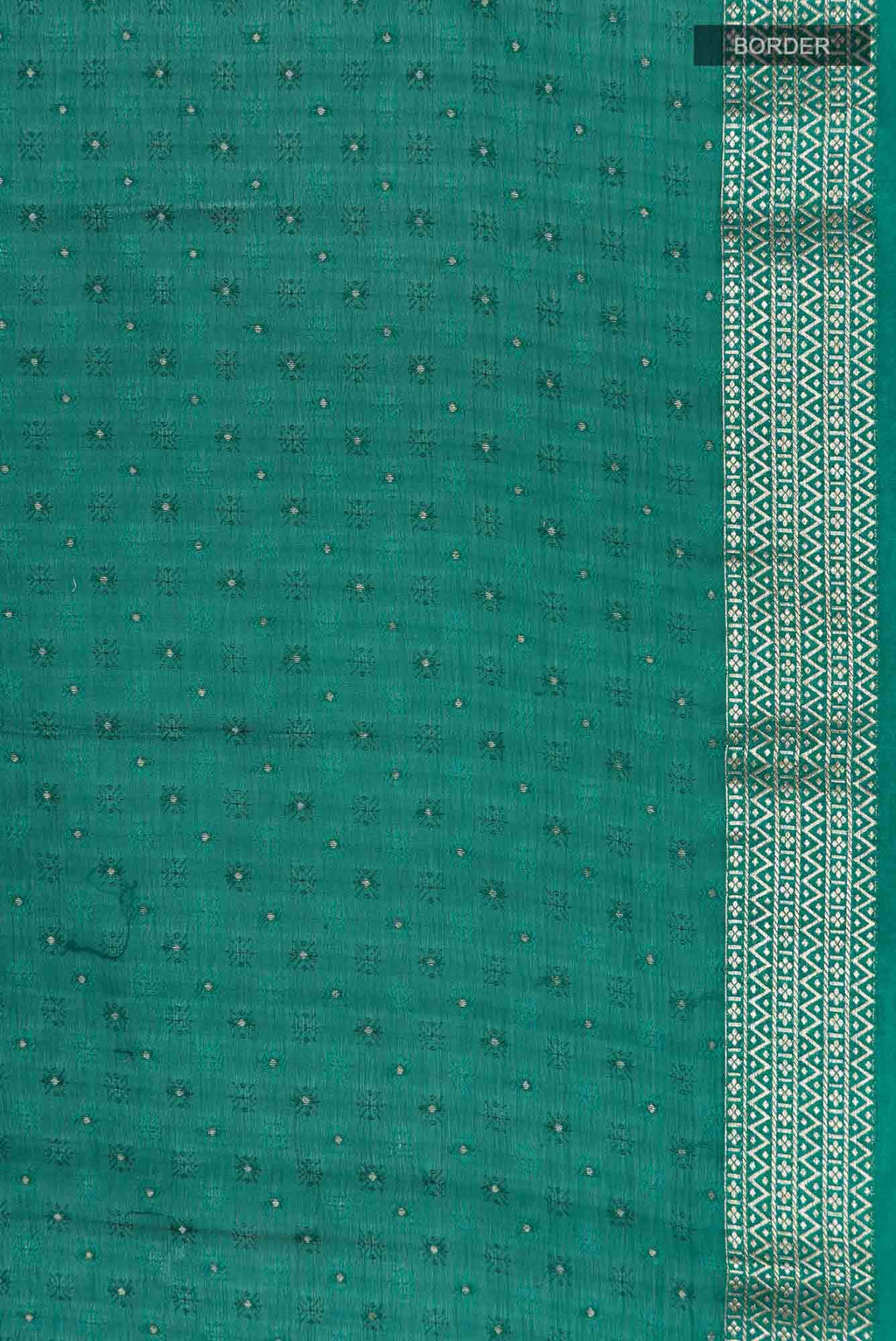 Teal Mysore Chiffon Saree