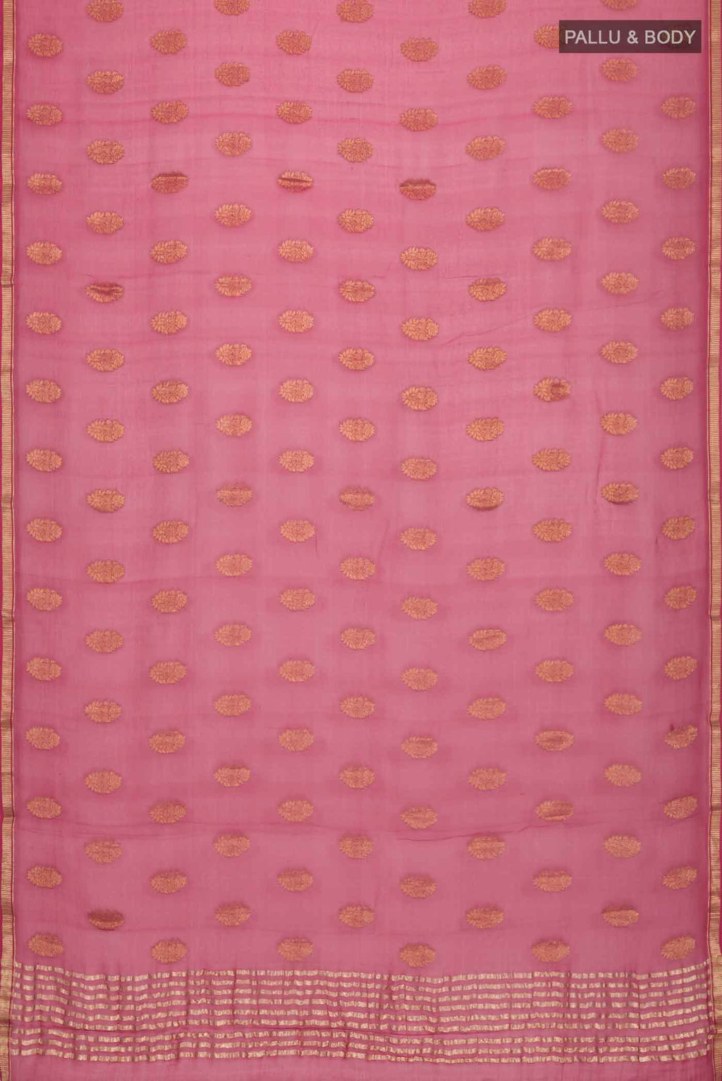 Maroon Mysore Chiffon Saree