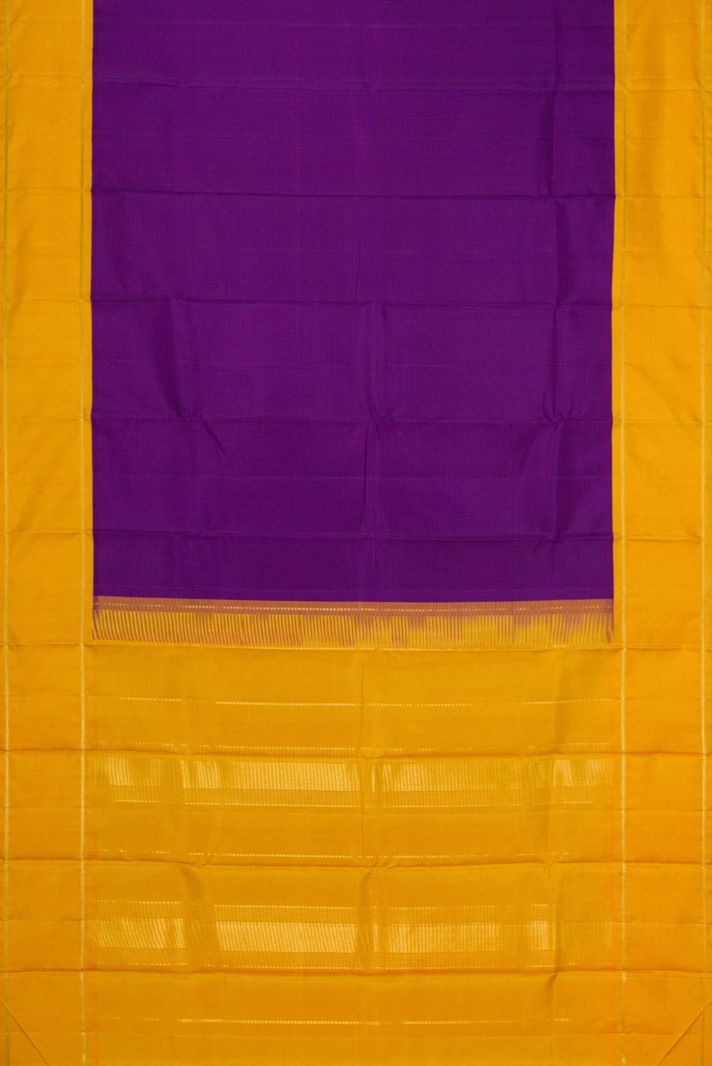 Pure Silk Pure Zari Violet Dual Tone Kanchipuram Saree