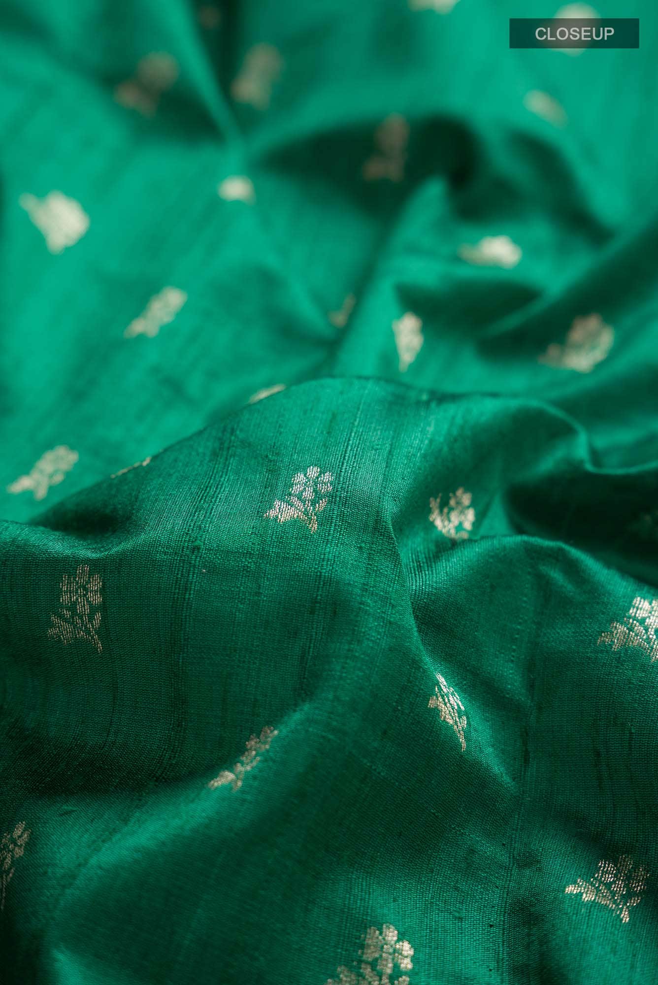 Green Tussar Silk Saree