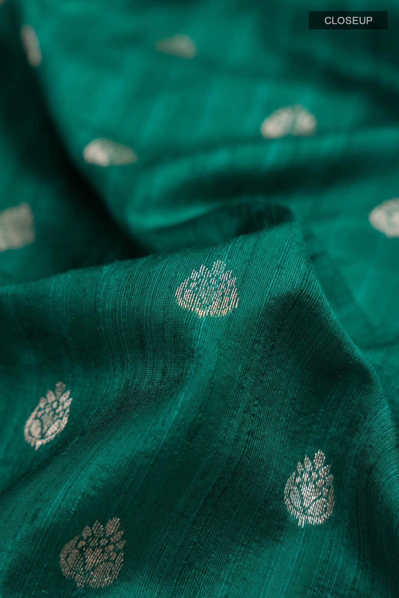 Green Tussar Silk Saree