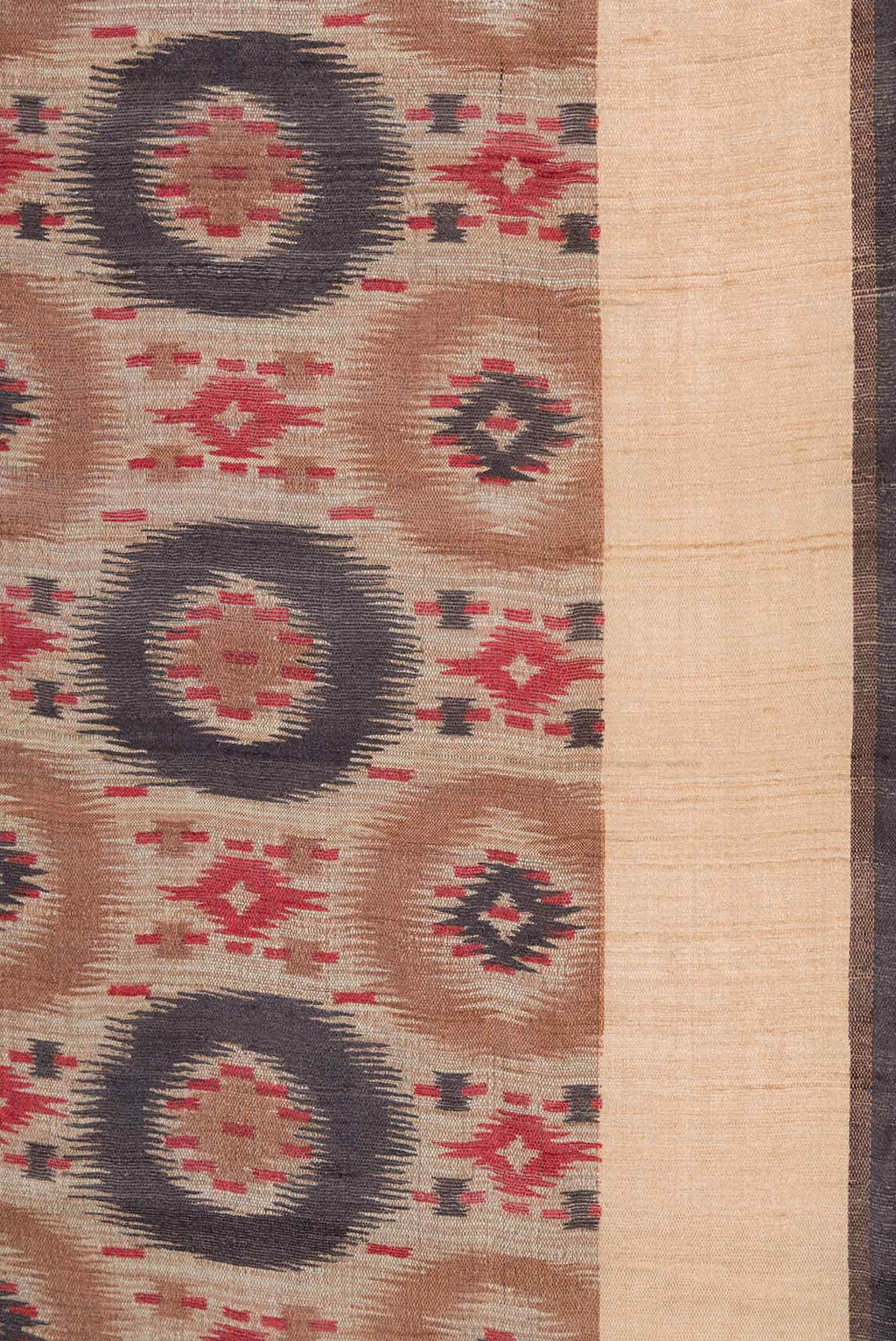 Brown Dual Tone Tussar Silk Saree