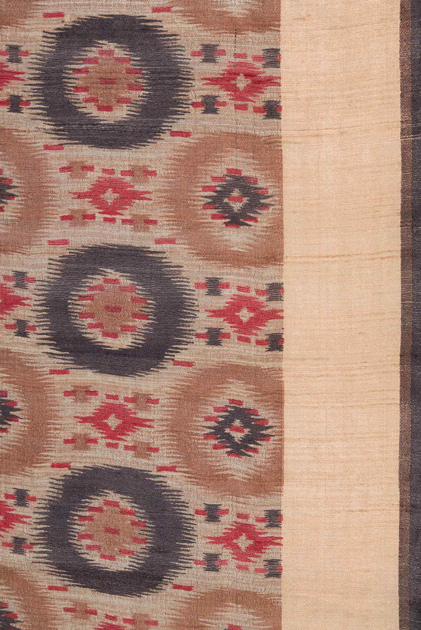 Brown Dual Tone Tussar Silk Saree