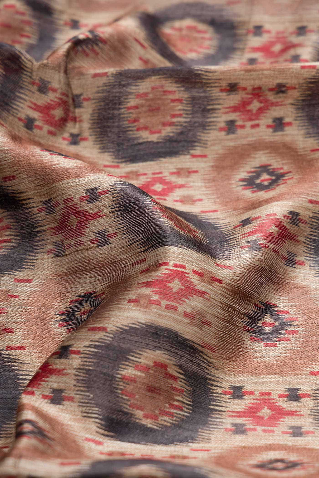 Brown Dual Tone Tussar Silk Saree