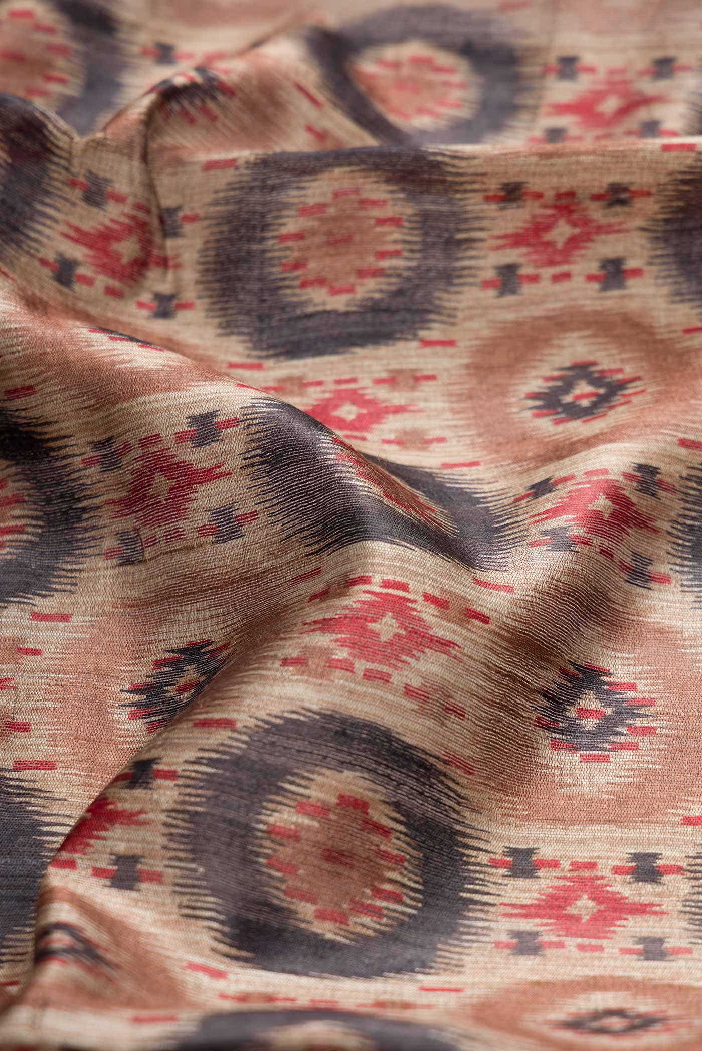 Brown Dual Tone Tussar Silk Saree