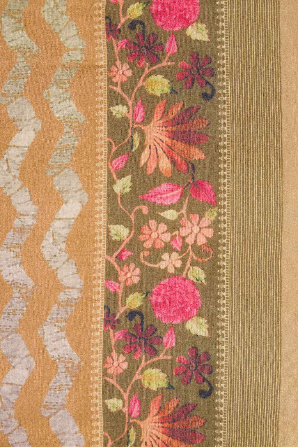 Mehandi Green Tussar Silk Saree
