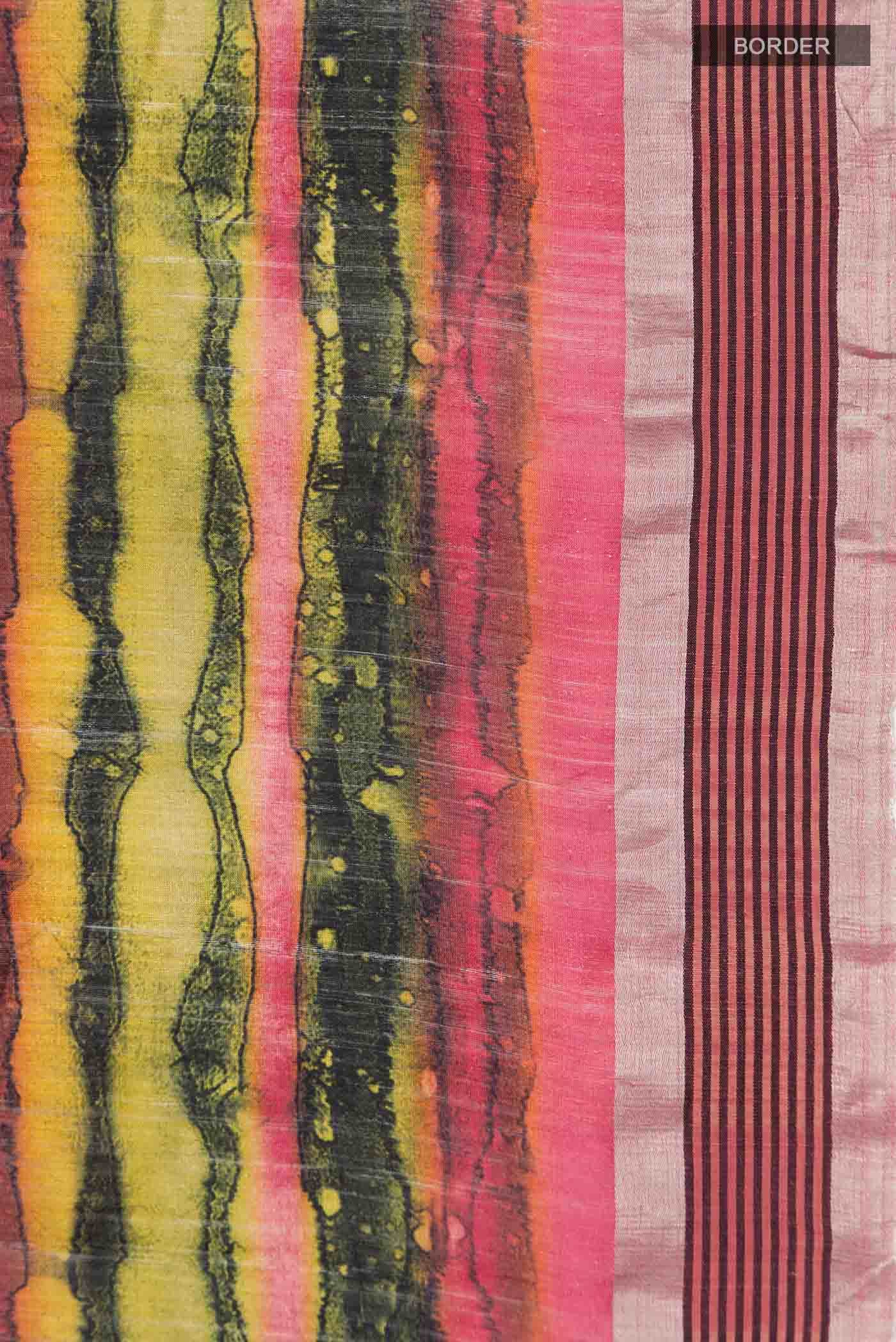 Multi Bhagalpuri Tussar Silk Saree
