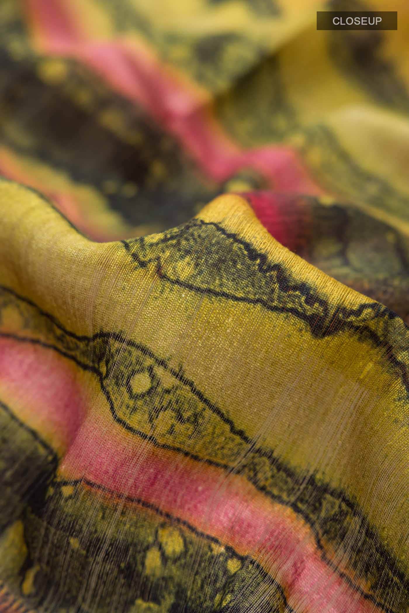 Multi Bhagalpuri Tussar Silk Saree