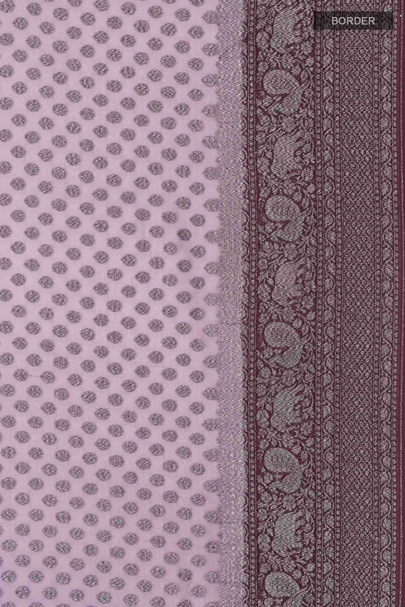 Lavender Georgette Saree