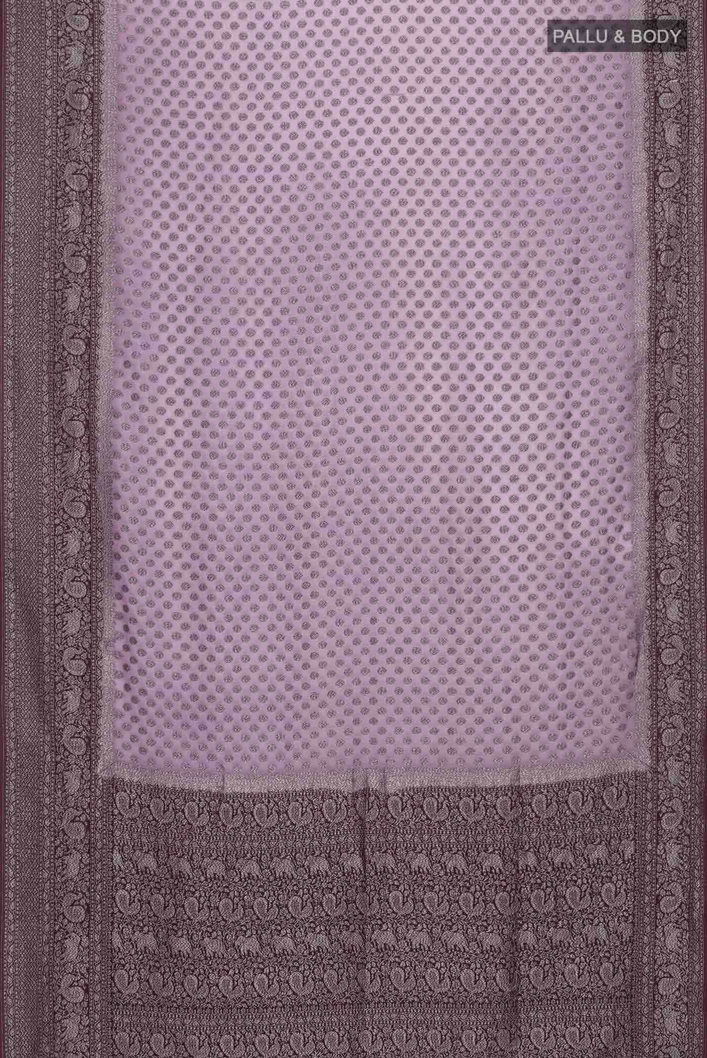 Lavender Georgette Saree