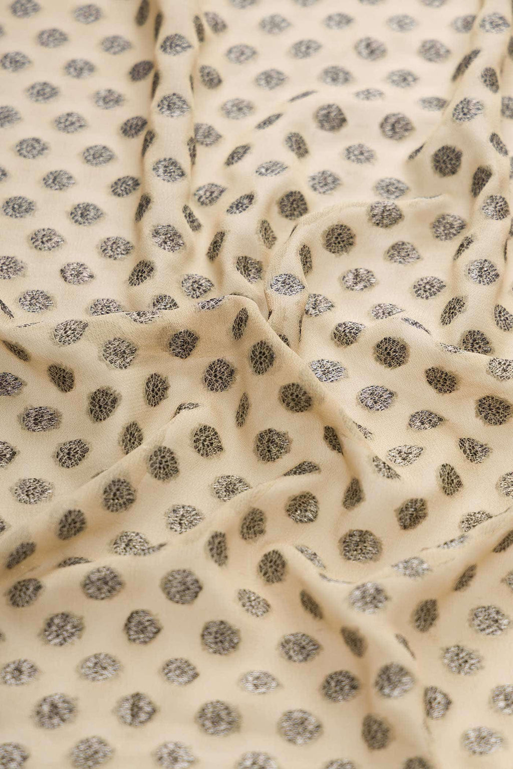 Beige Banarasi Georgette Saree