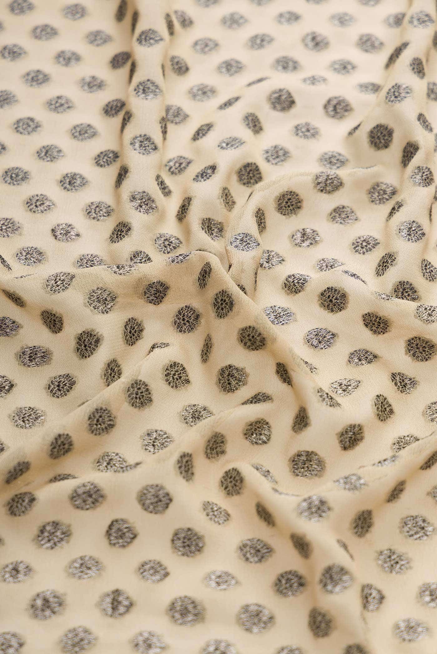 Beige Banarasi Georgette Saree