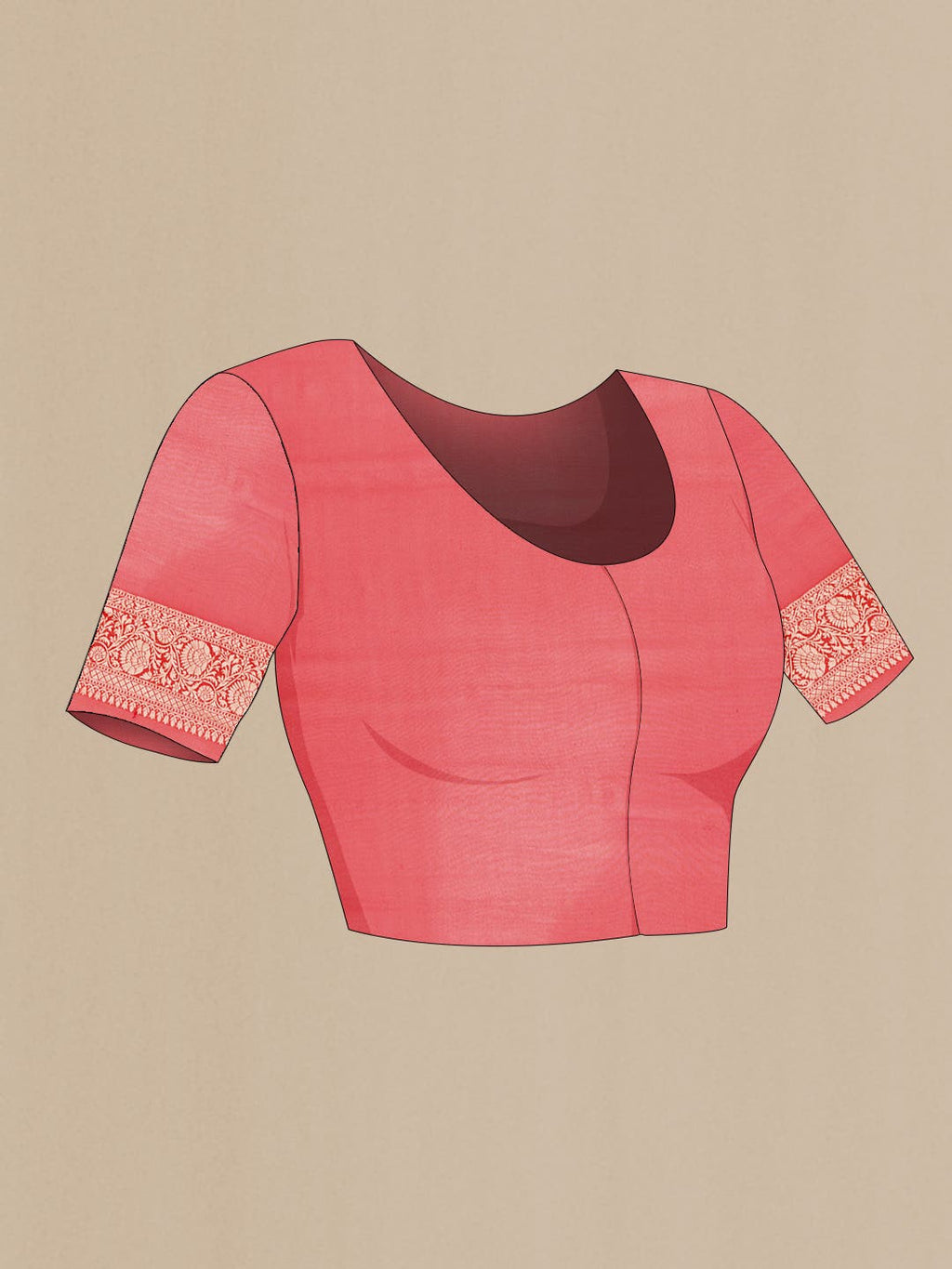 Pink Mysore Georgette Saree