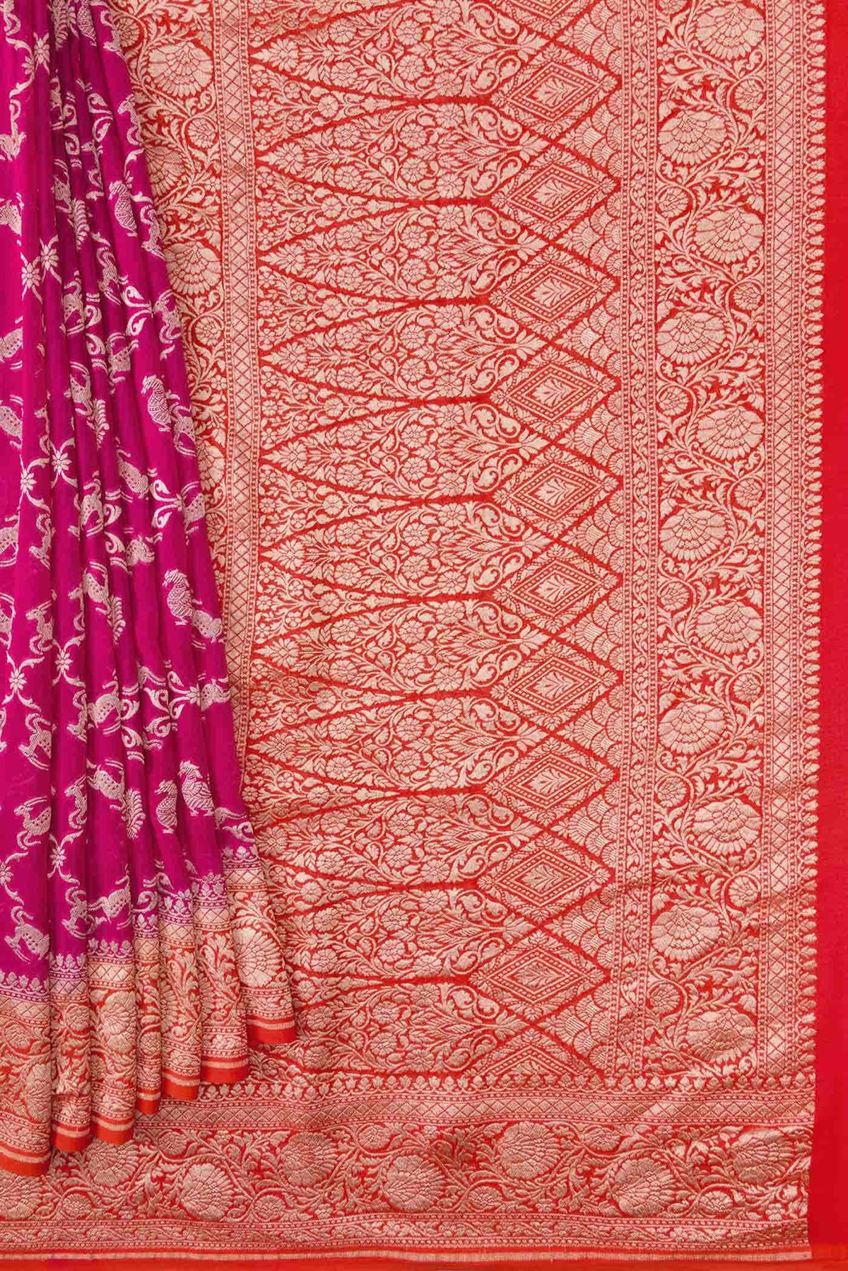 Pink Mysore Georgette Saree