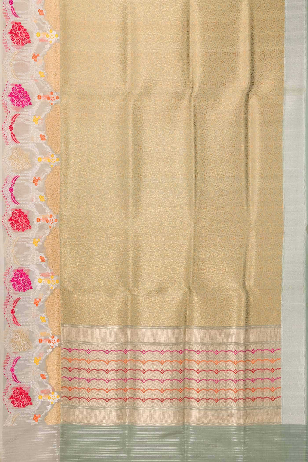 Pure Silk Pure Zari Light Green Banarasi Saree