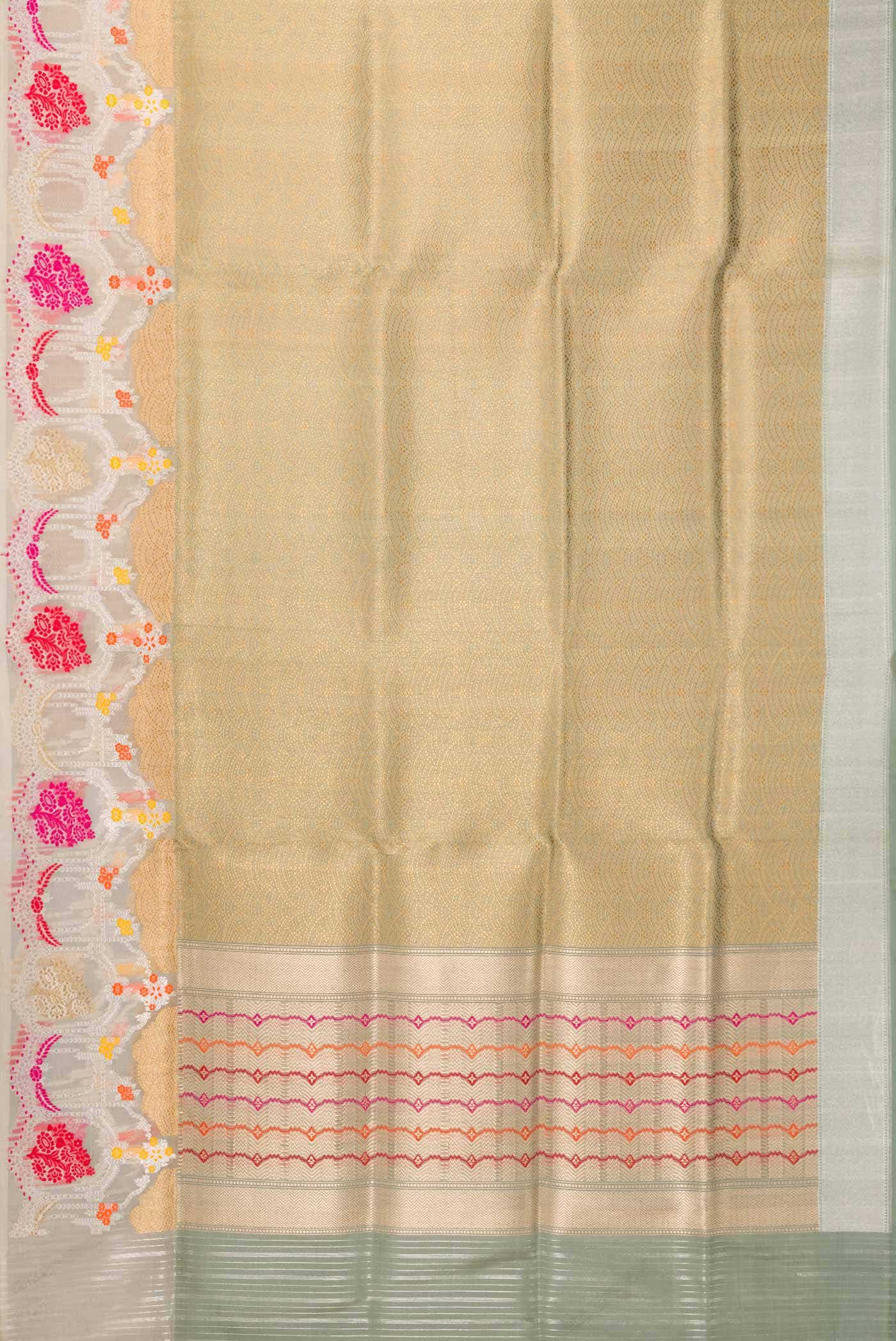 Pure Silk Pure Zari Light Green Banarasi Saree