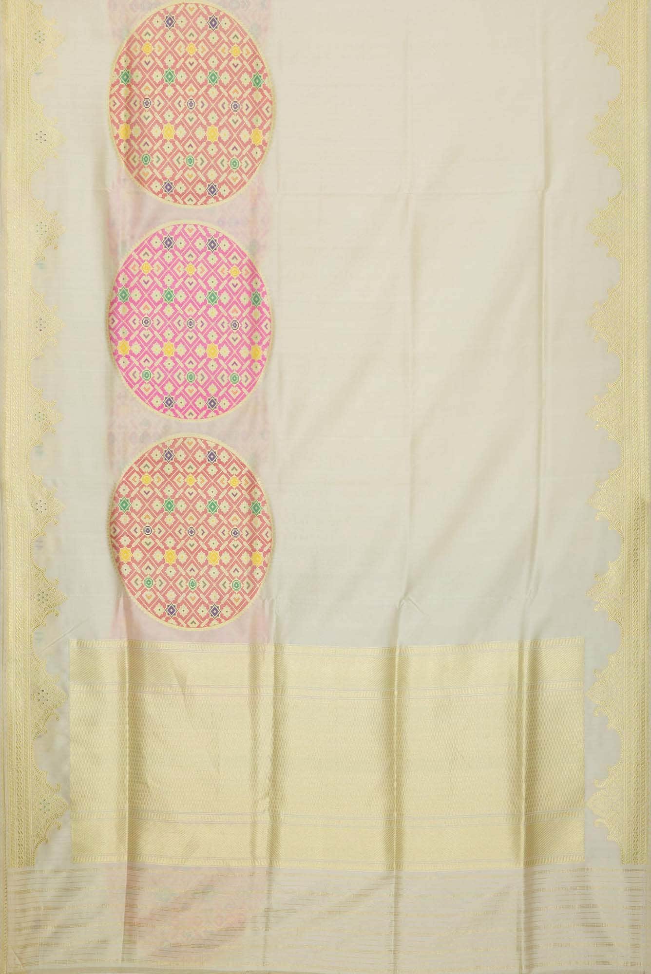 Sandal Dual Tone Banarasi Silk Saree