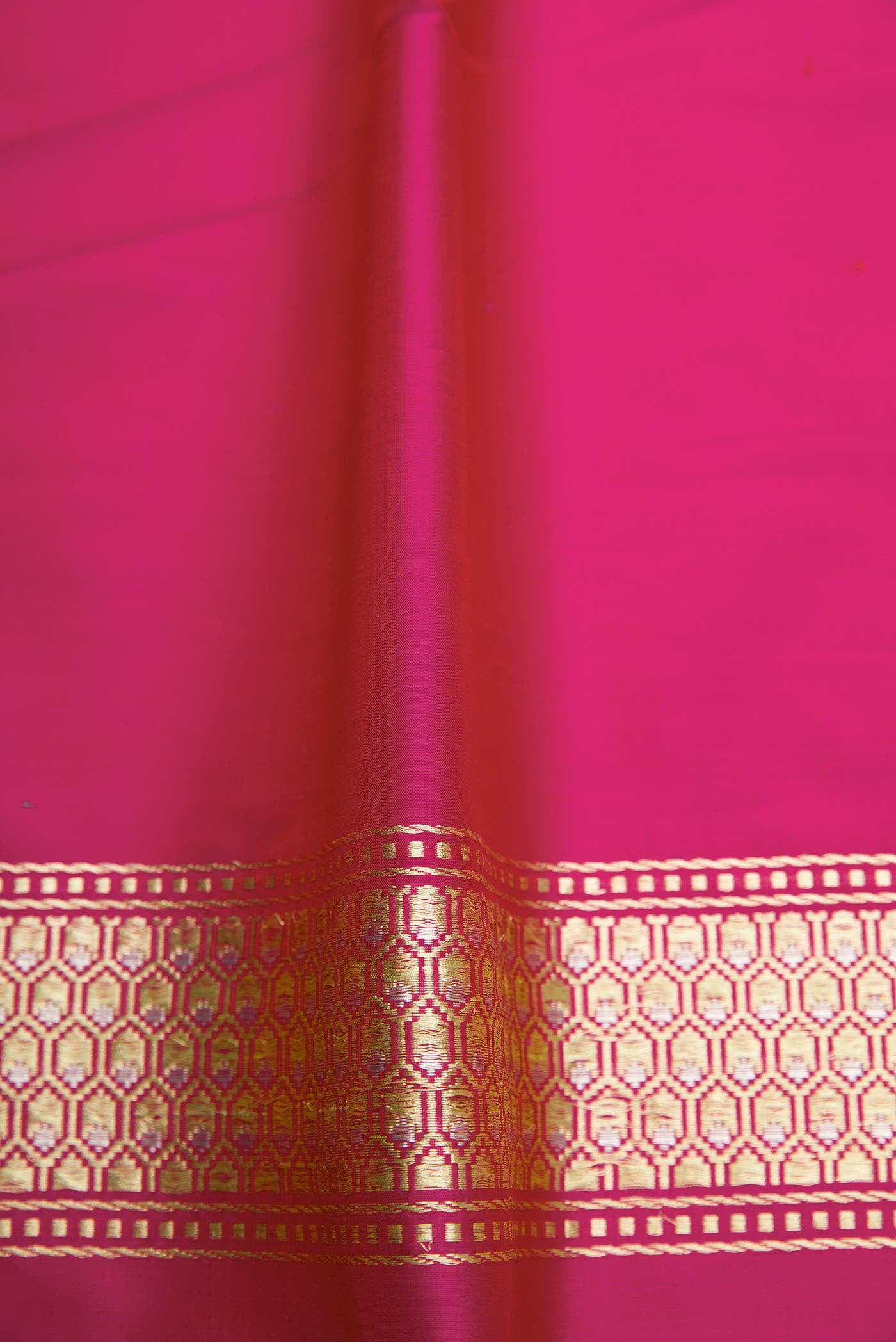 Pink Dual Tone Banarasi Silk Saree