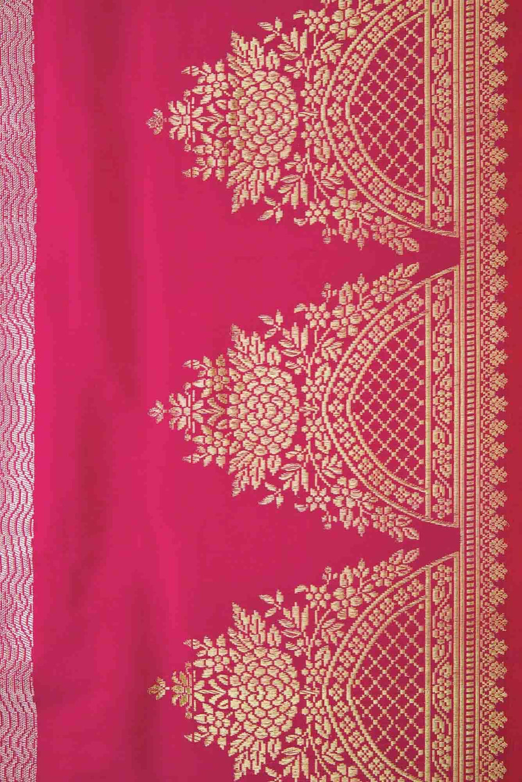 Pink Dual Tone Banarasi Silk Saree