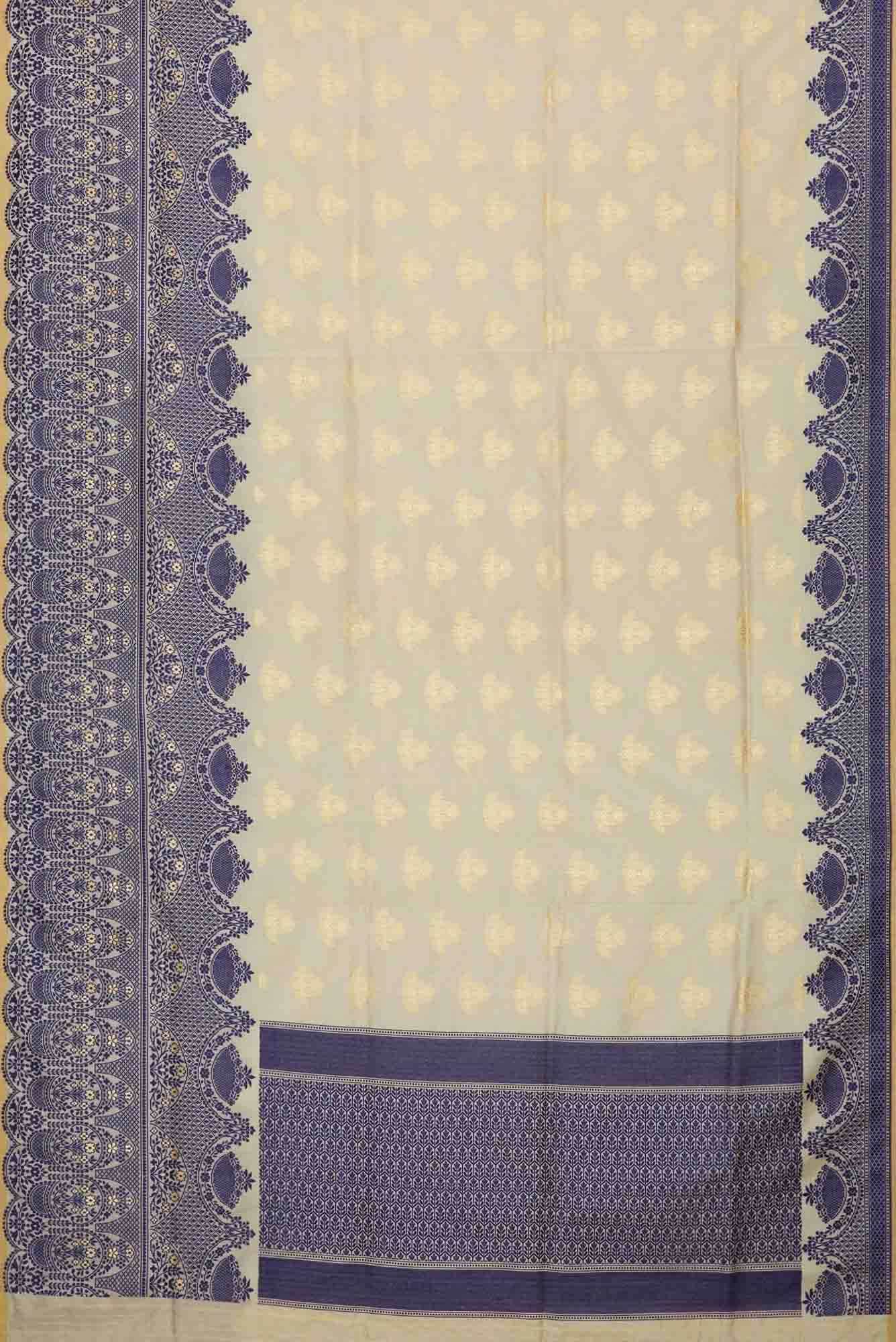 Sandal Dual Tone Banarasi Silk Saree