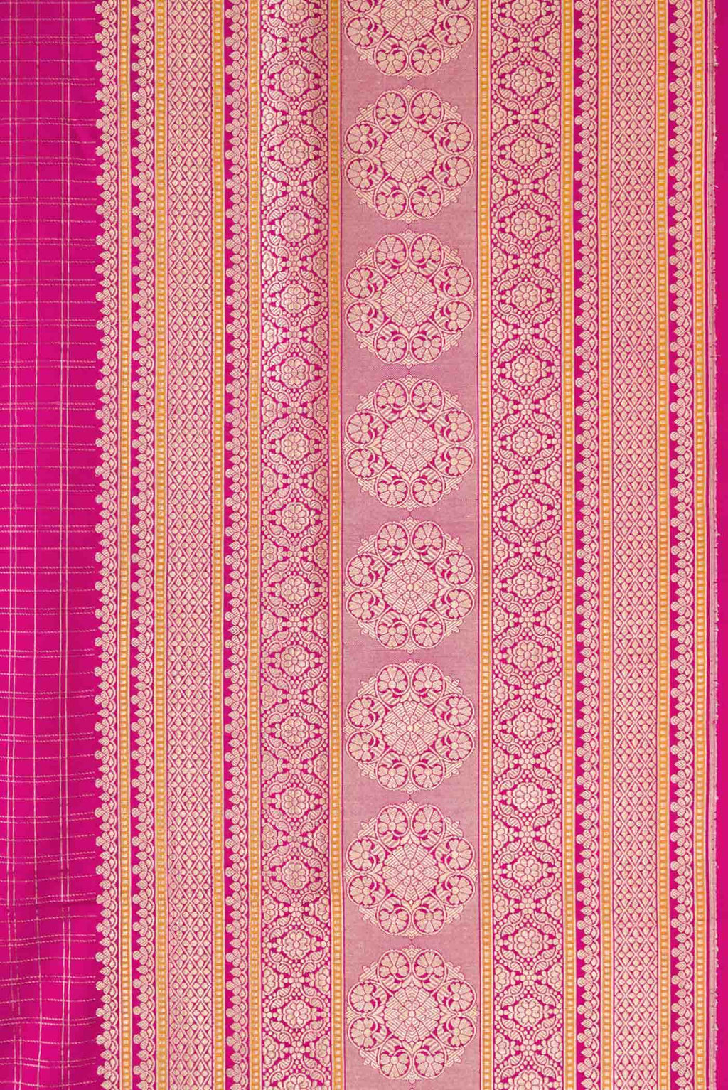 Pure Silk Pure Zari Pink Banarasi Saree