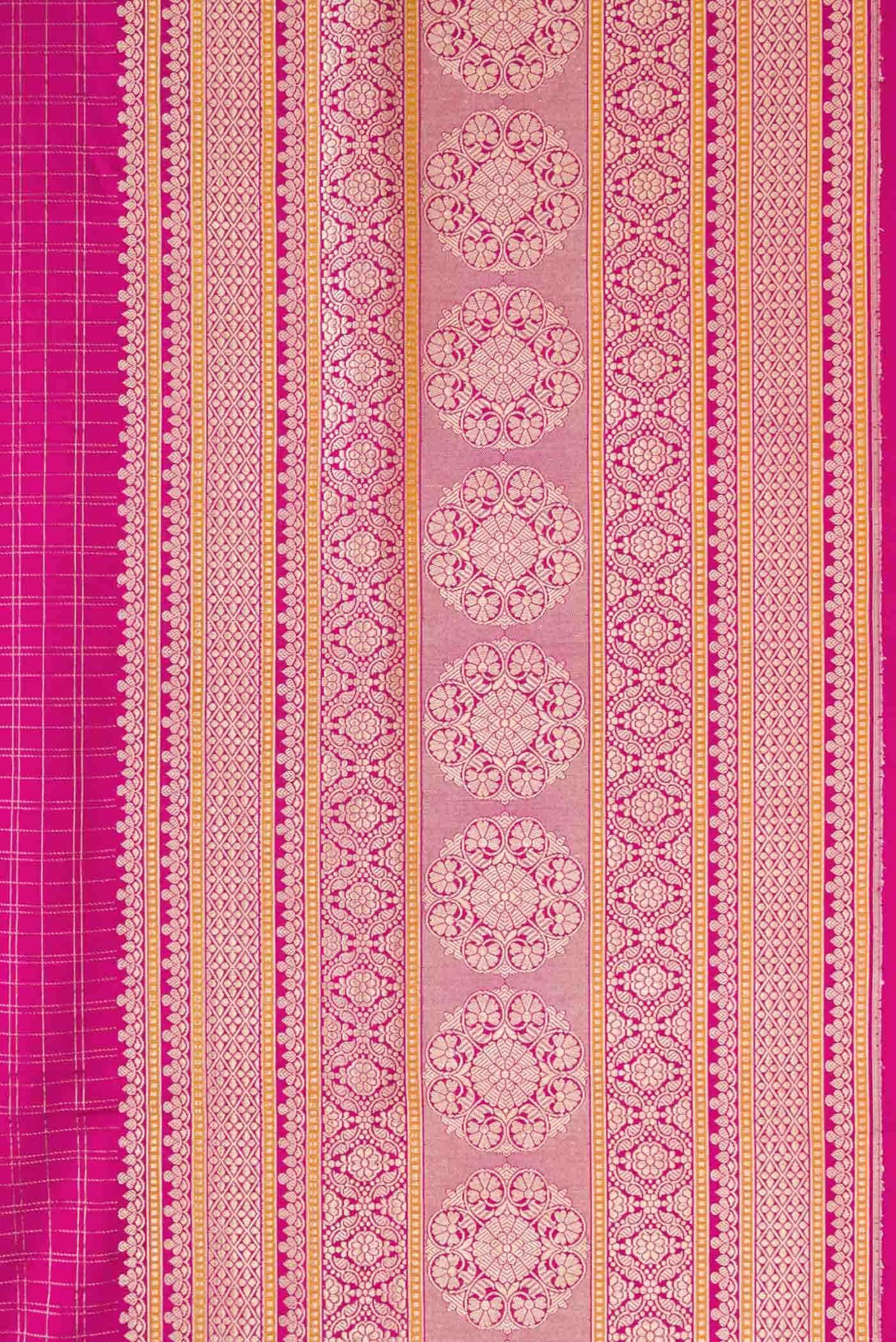 Pure Silk Pure Zari Pink Banarasi Saree