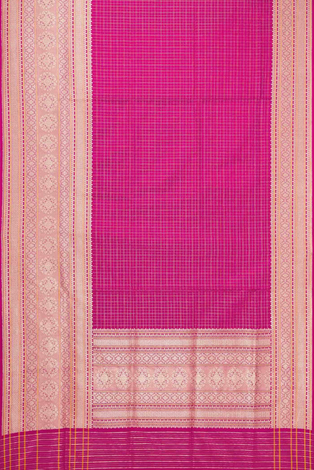Pure Silk Pure Zari Pink Banarasi Saree