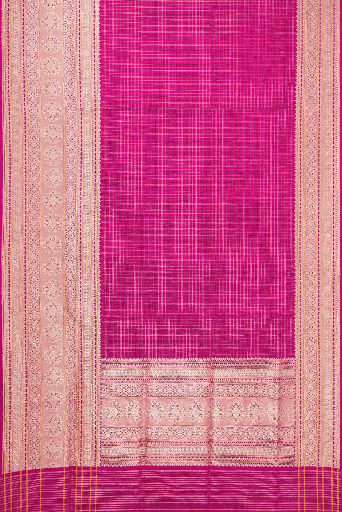 Pure Silk Pure Zari Pink Banarasi Saree