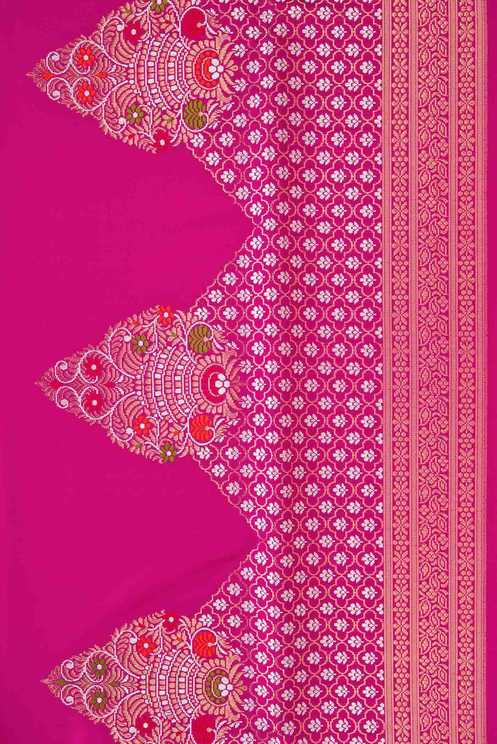 Pink Banarasi Silk Saree